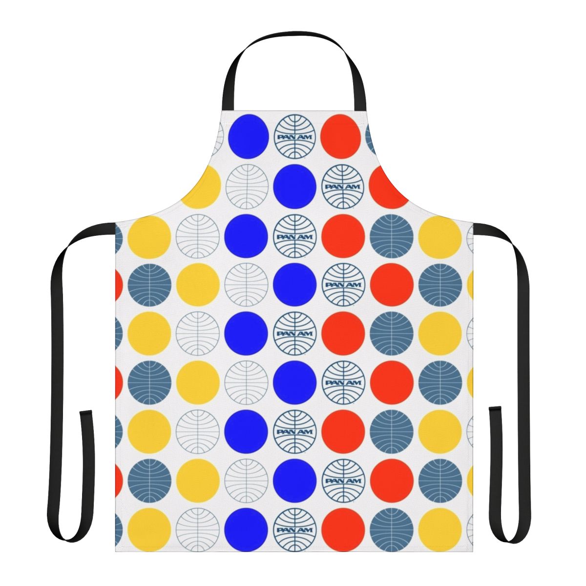 Vintage-style apron featuring the iconic Pan Am logo and retro design