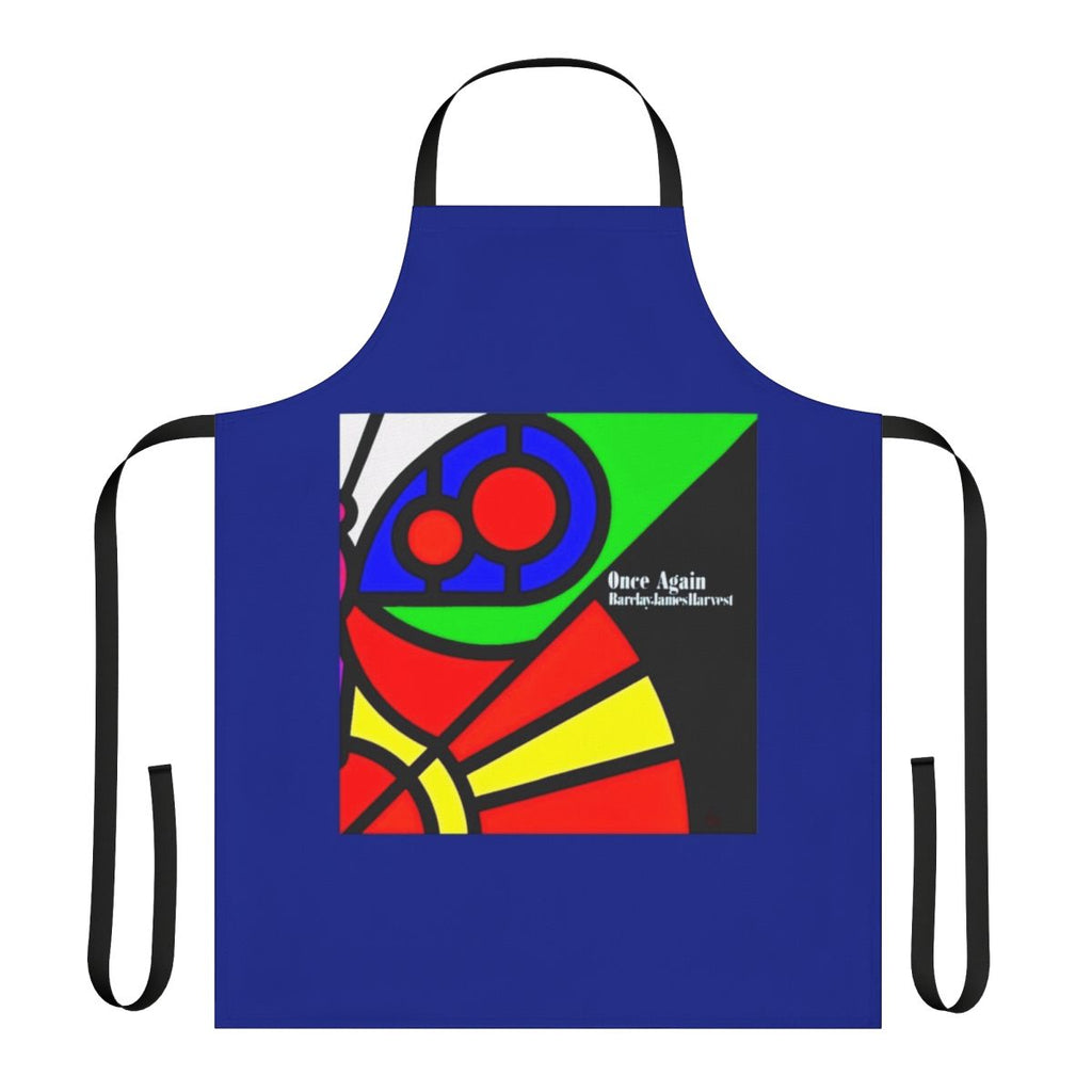 Vintage apron featuring the album cover art for Barclay James Harvest's "Once Again" album