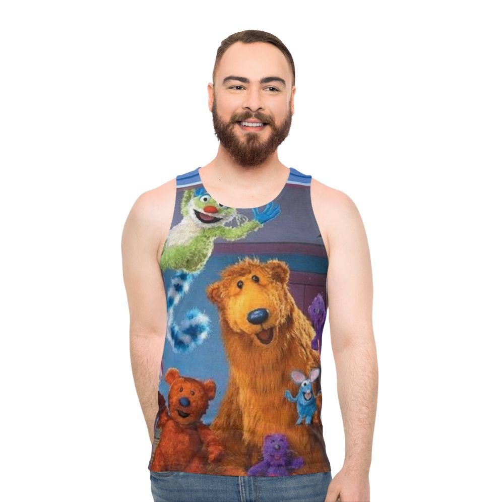 Vintage Bear in the Big Blue House Unisex Tank Top
