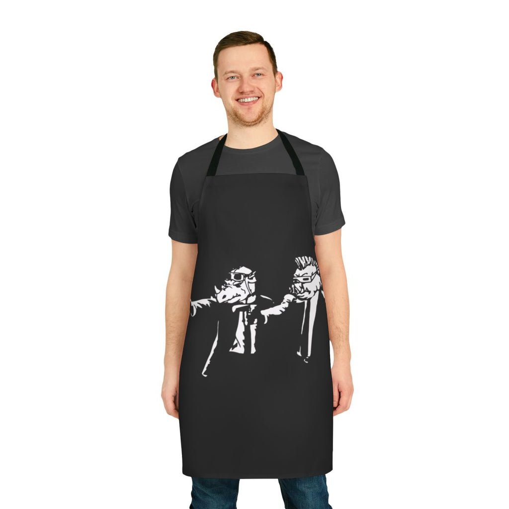Vintage Bebop Rocksteady Mashup Apron featuring Thug Life Cartoon Characters