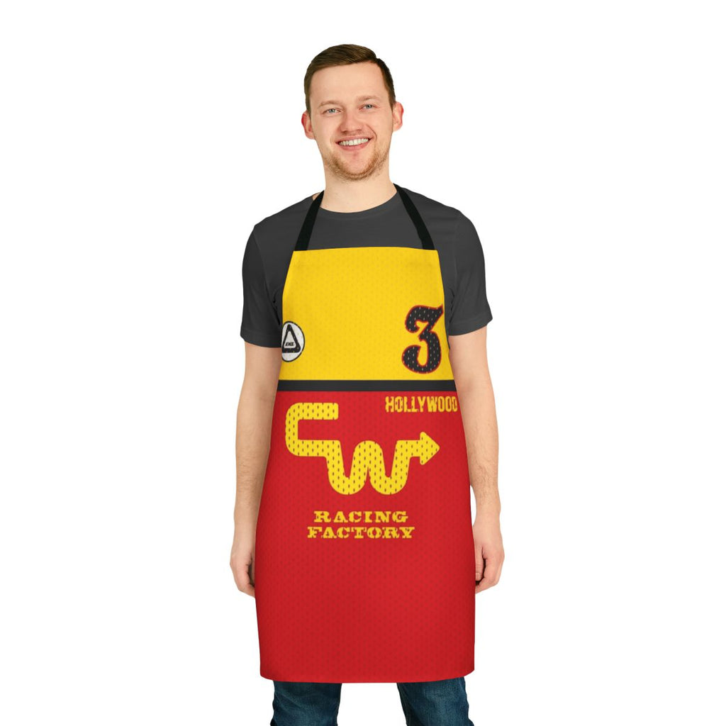 Vintage BMX Replica Apron featuring the CW Racing design of Mike Miranda's No. 3 jersey
