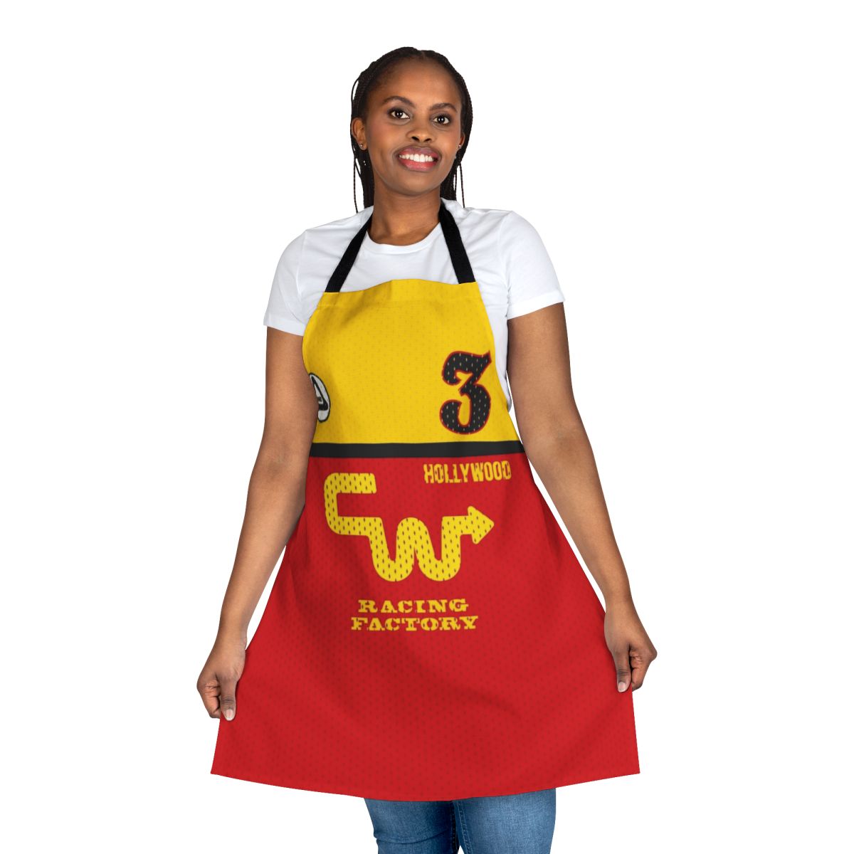 Vintage BMX Replica Apron featuring the CW Racing design of Mike Miranda's No. 3 jersey