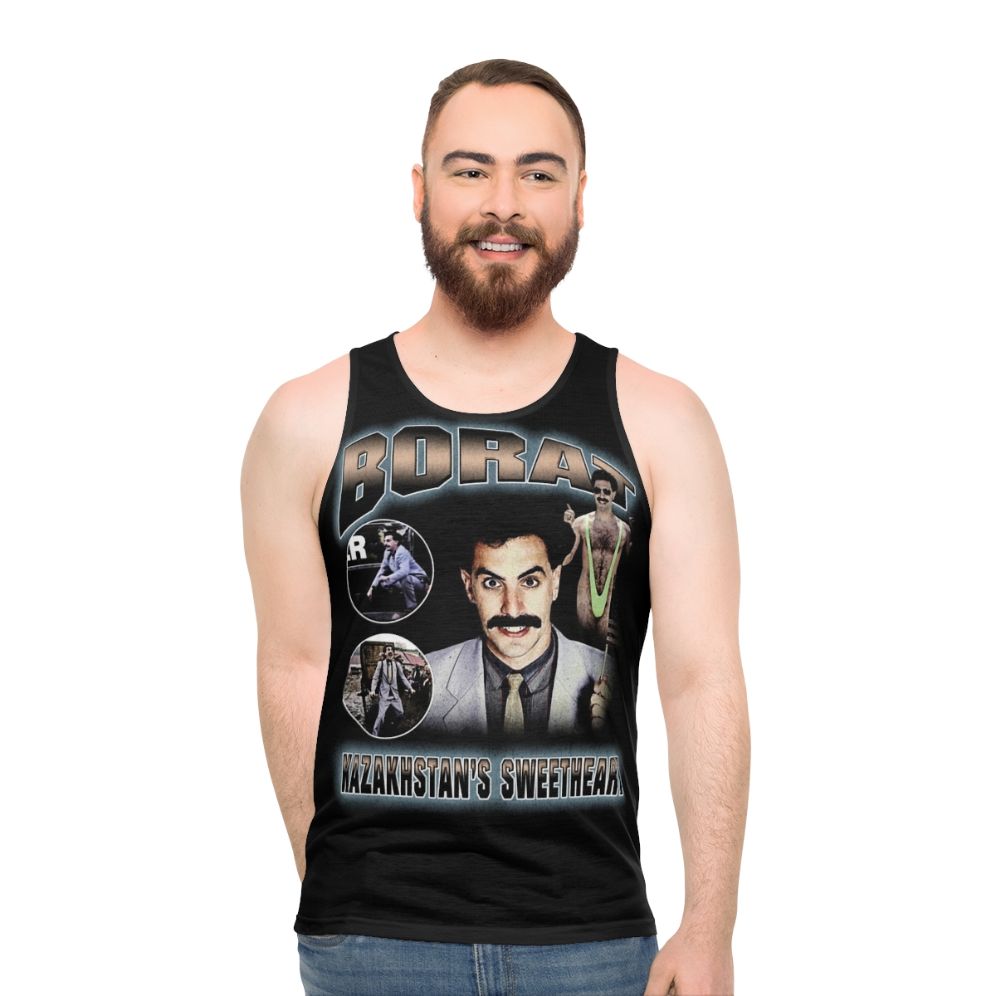 Vintage Borat inspired unisex tank top