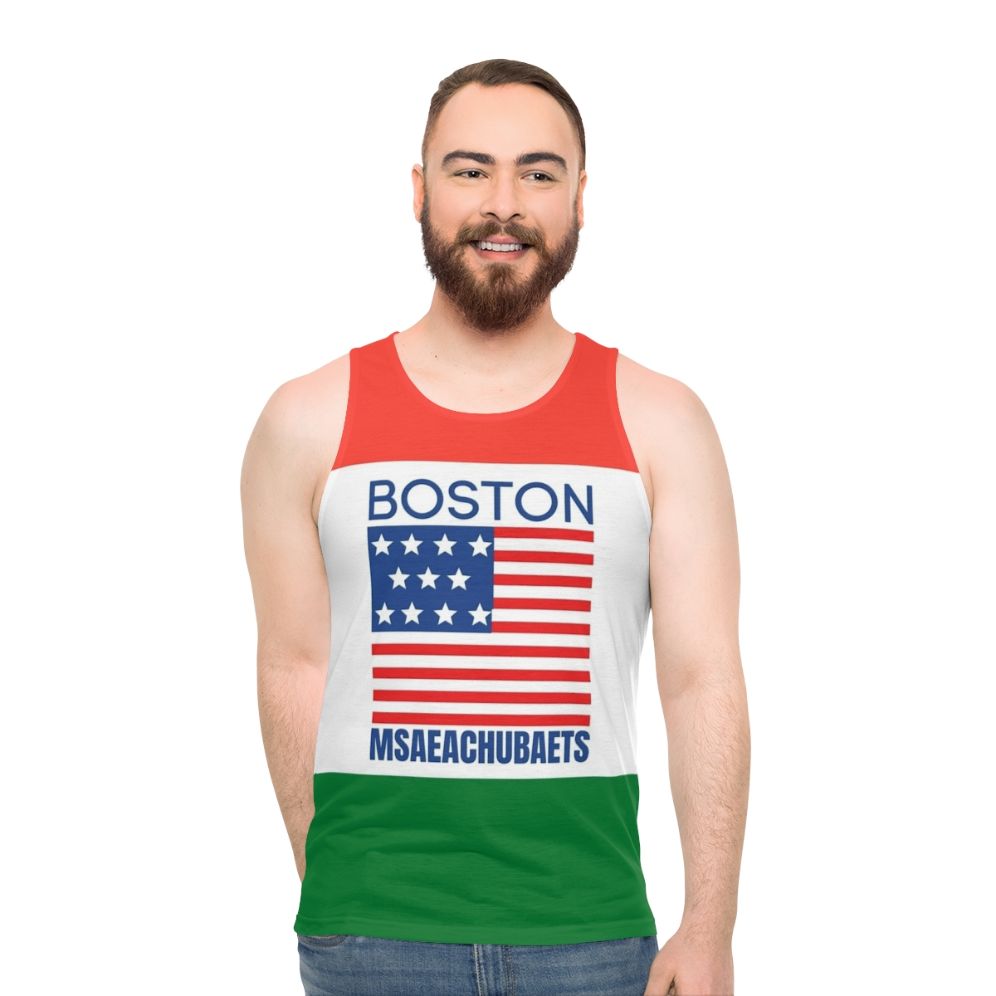 Vintage Boston Msaeachubaets Tank Top