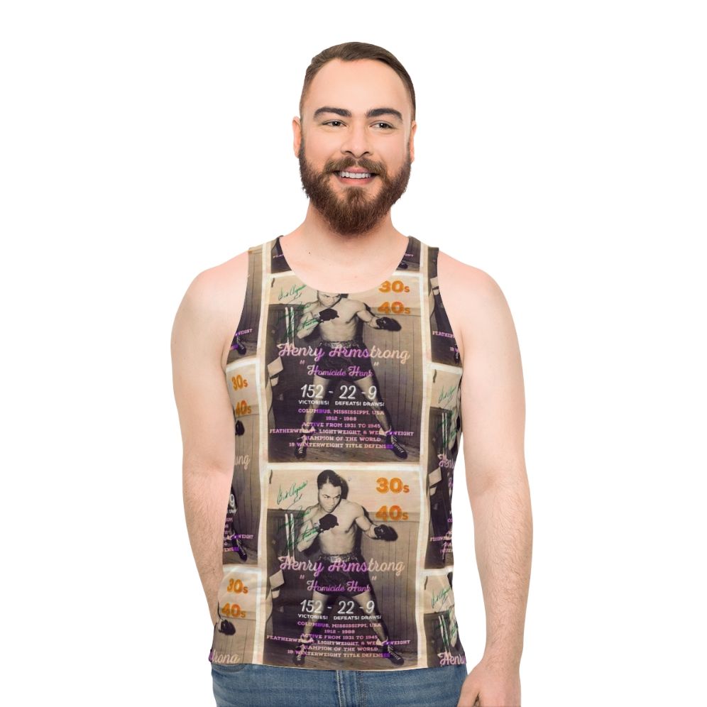 Vintage Boxing Boxer Unisex Tank Top