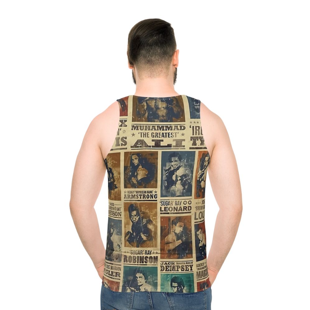 Vintage boxing champion poster unisex tank top