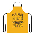 Vintage-style apron featuring a boxing-inspired graphic design, inspired by the Argentine middleweight champion Carlos Monzon.