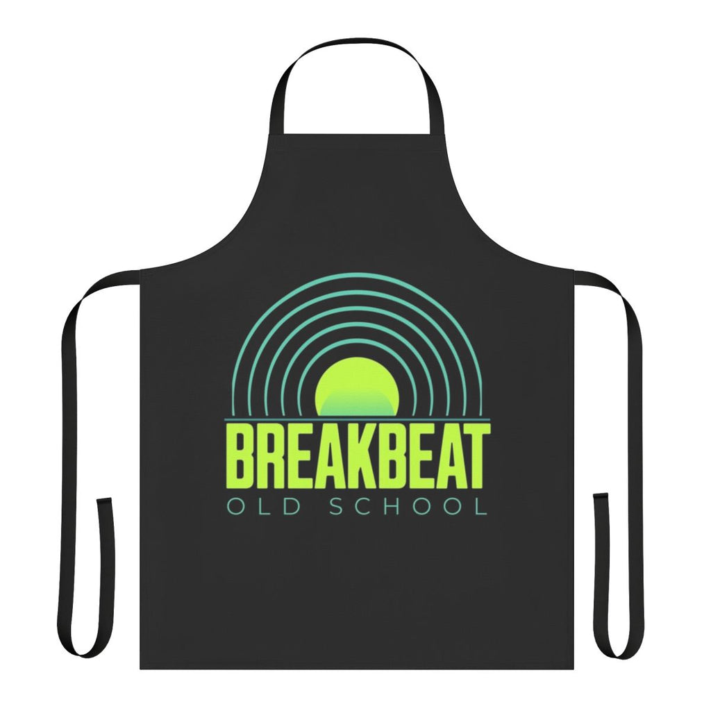 Breakbeat old school inspired lime blue apron