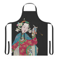 "Vintage Peking opera figure printed on a high-quality apron - unique Chinese cultural art design"