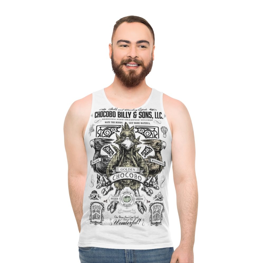 Vintage-style Chocobo unisex tank top