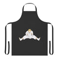 Vintage-style apron featuring iconic Chris Farley as "Beverly Hills Ninja"