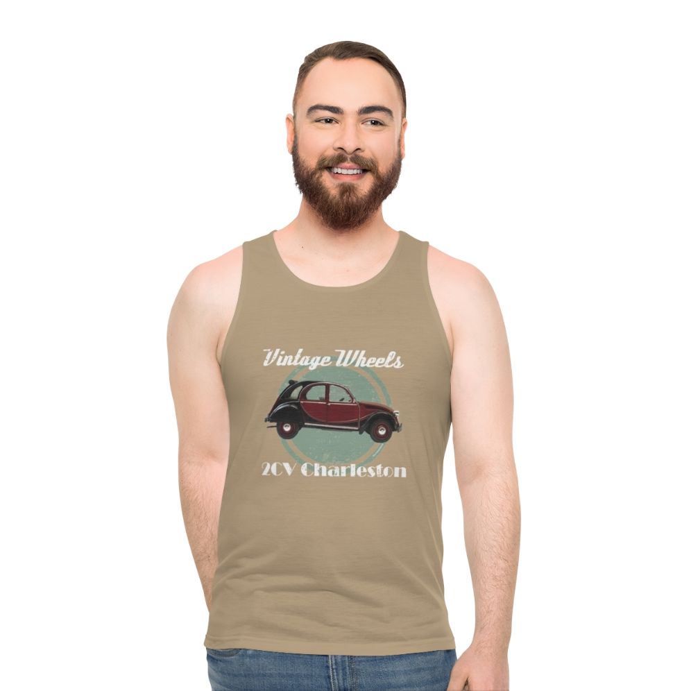 Vintage Citroën 2CV Charleston Unisex Tank Top