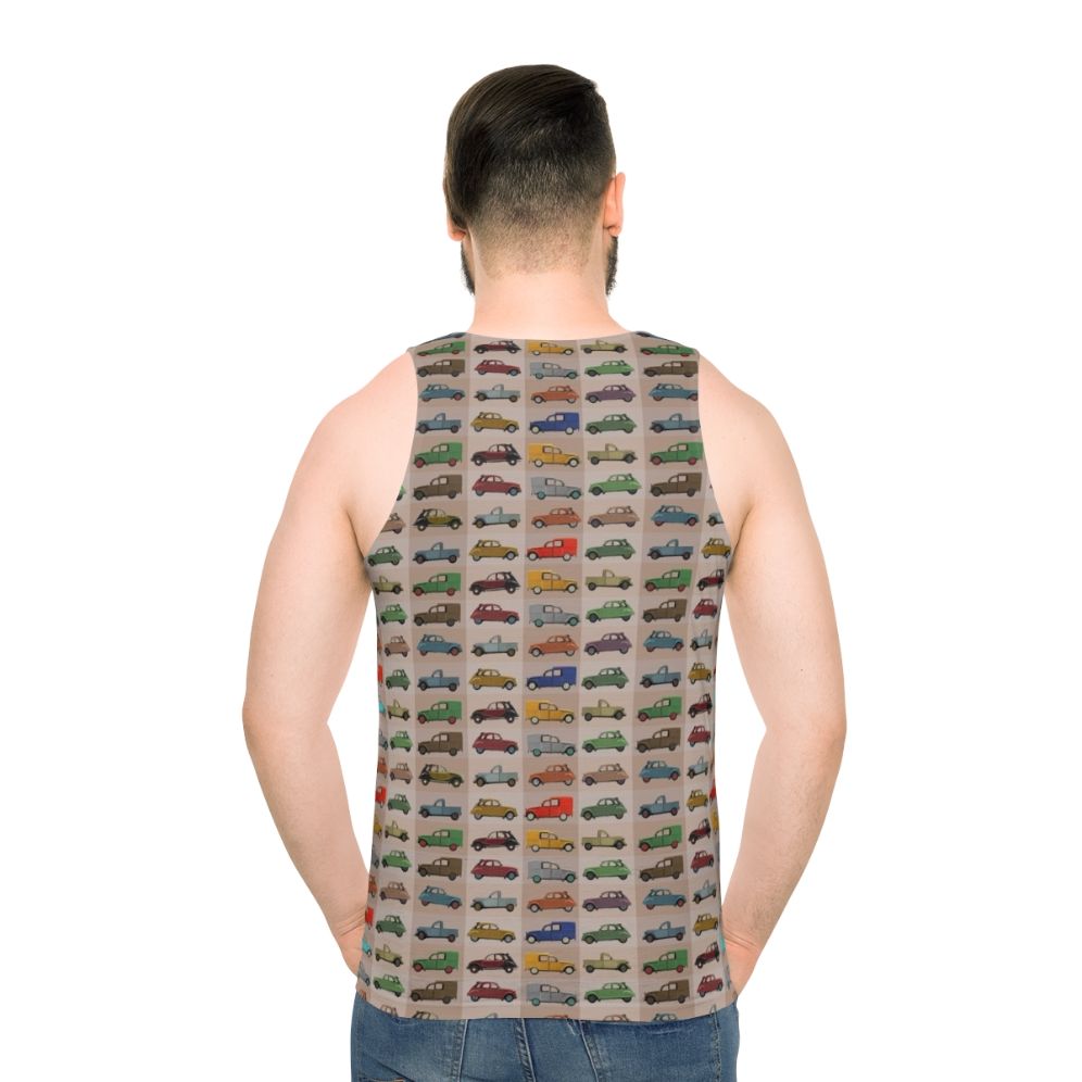 Vintage Citroen 2CV Pattern Unisex Tank Top
