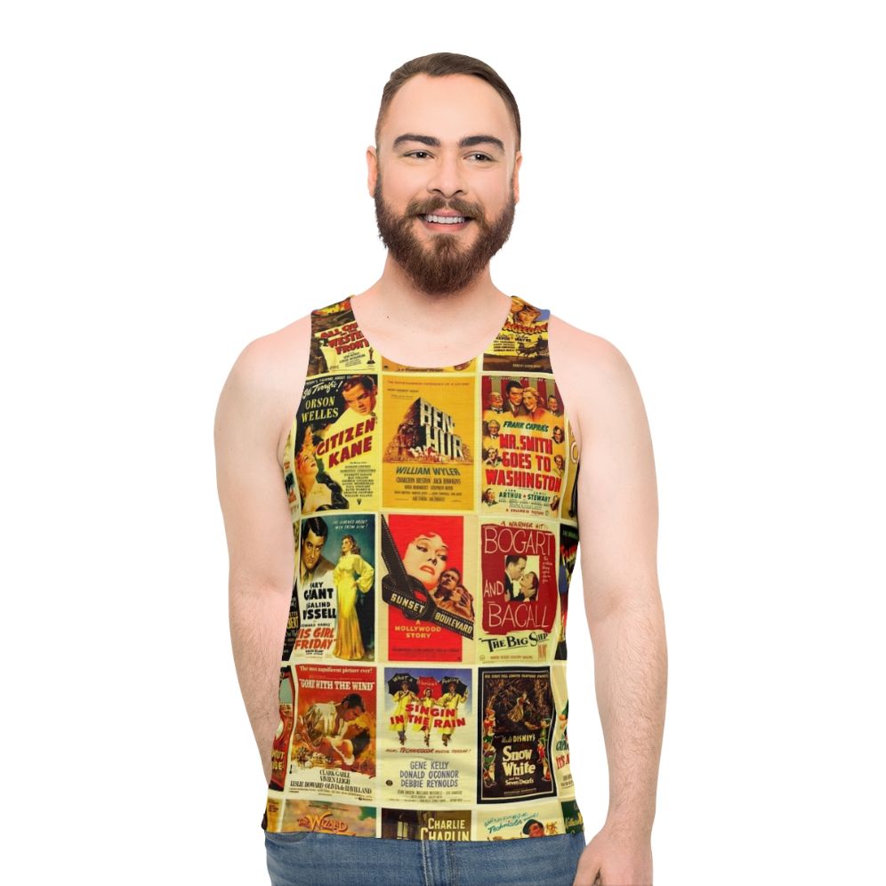 Vintage Classic Hollywood Movie Posters Unisex Tank Top