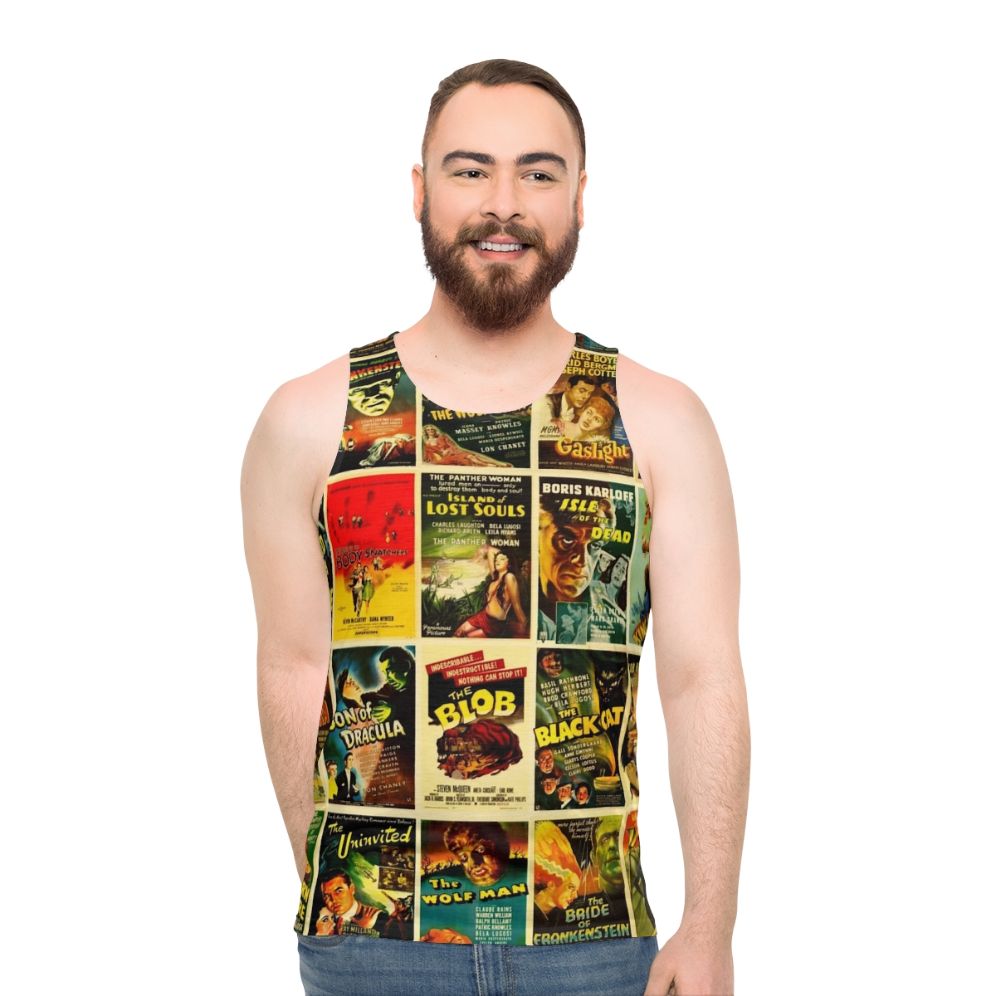 Vintage Classic Horror Monster Movie Posters Unisex Tank Top