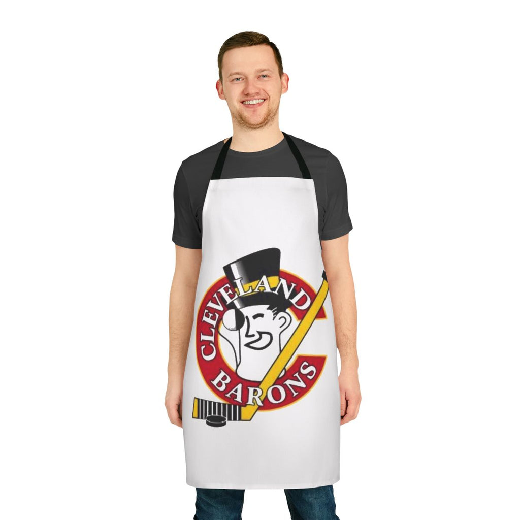 Vintage Cleveland Barons Hockey Retro Apron