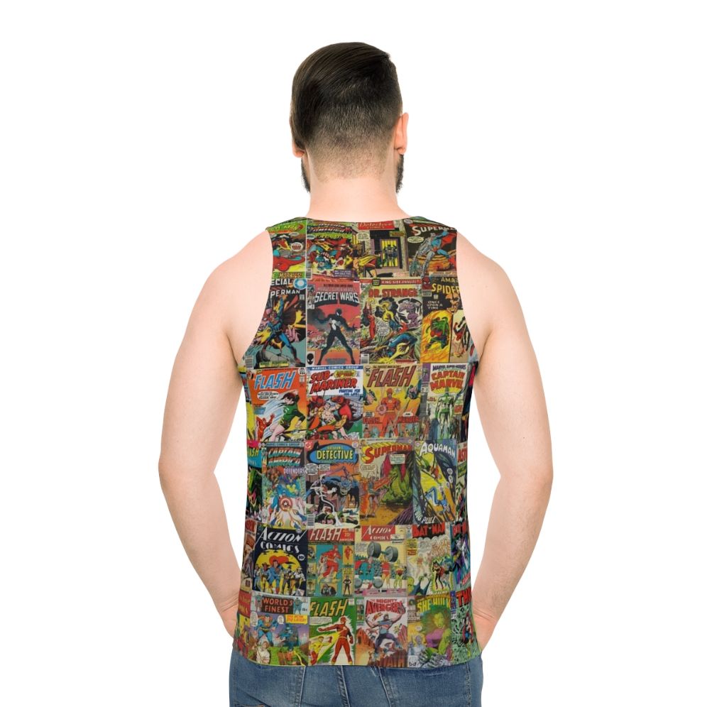 Vintage comic book pattern unisex tank top