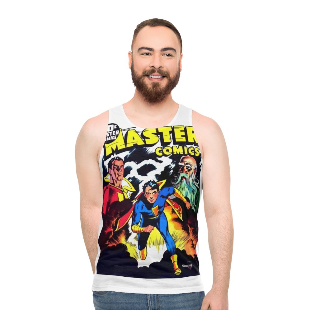 Vintage comic book unisex tank top