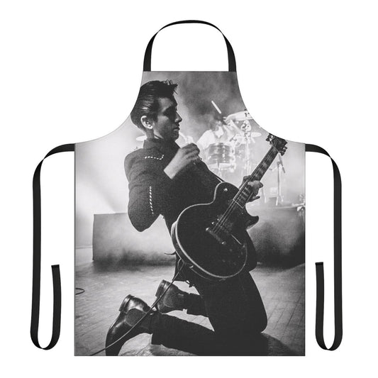 Vintage-style apron featuring a retro concert design, perfect for music fans and concert-goers.