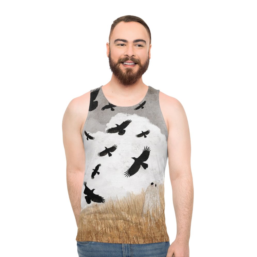 Vintage Crows Unisex Tank Top