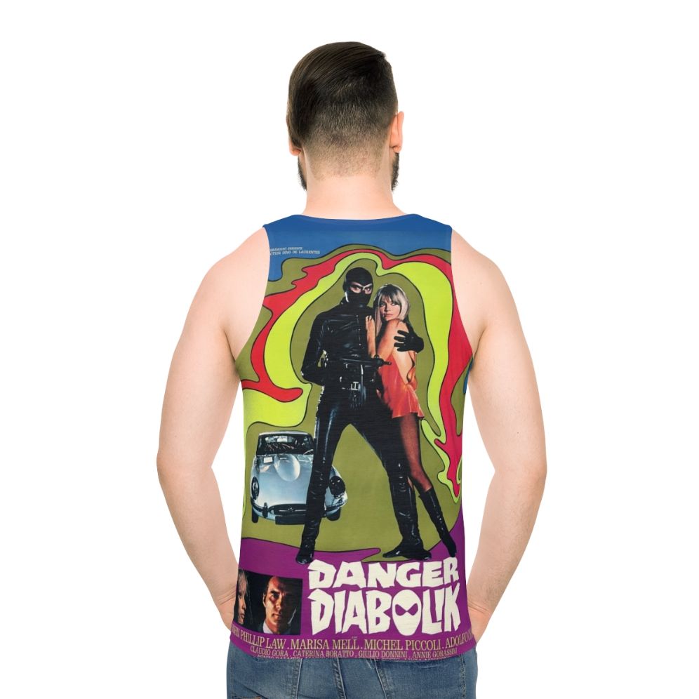 Vintage Danger Diabolik Movie Poster Unisex Tank Top