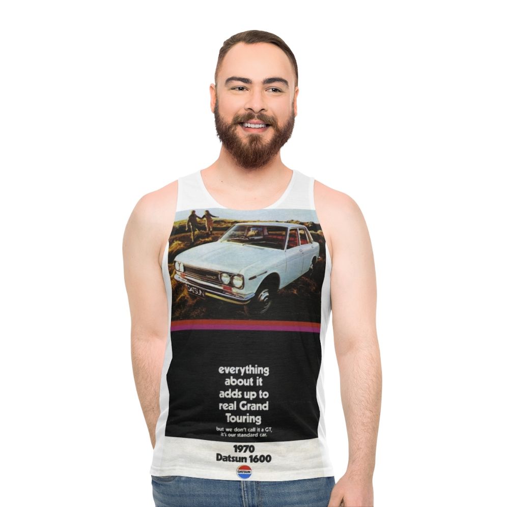 Vintage Datsun 1600 unisex tank top