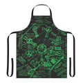 Vintage-style apron featuring the Dharma Stations map from the hit TV series Lost.