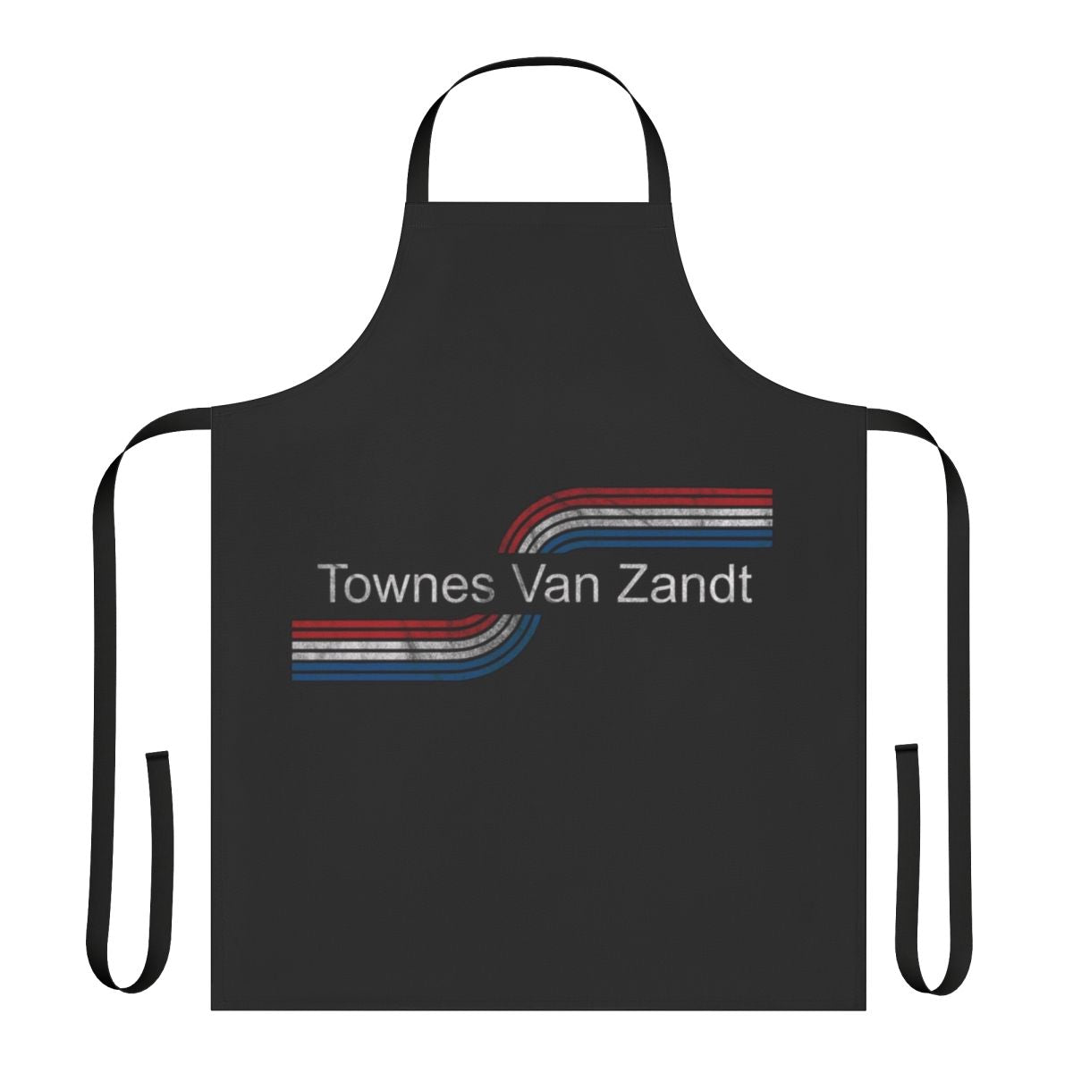 Vintage distressed biker style apron featuring Townes Van Zandt, the iconic outlaw country musician
