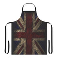 Vintage-style distressed British flag apron