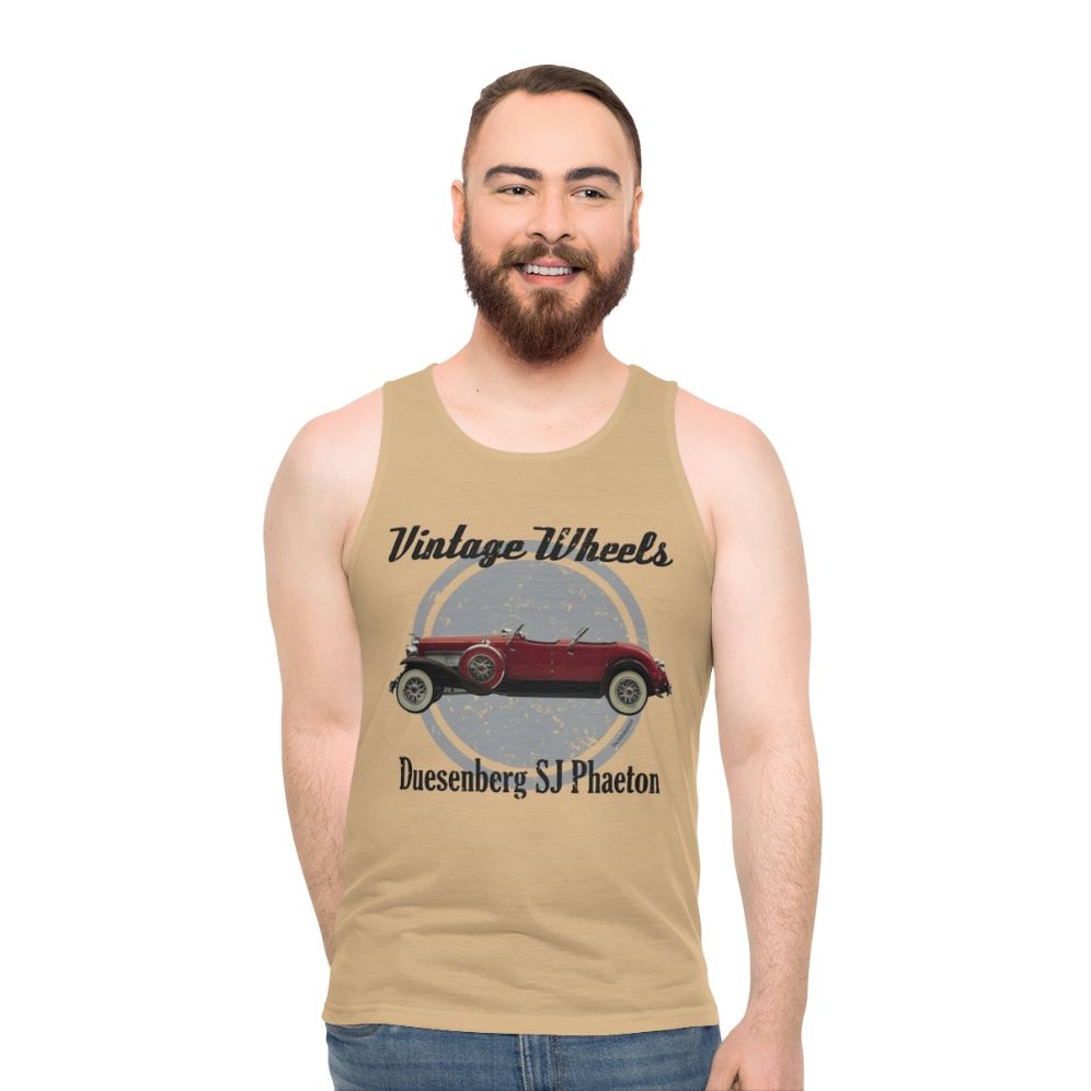 Vintage Duesenberg Sj Roadster Unisex Tank Top