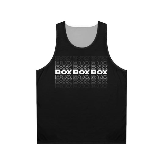 Vintage Formula 1 racer unisex tank top