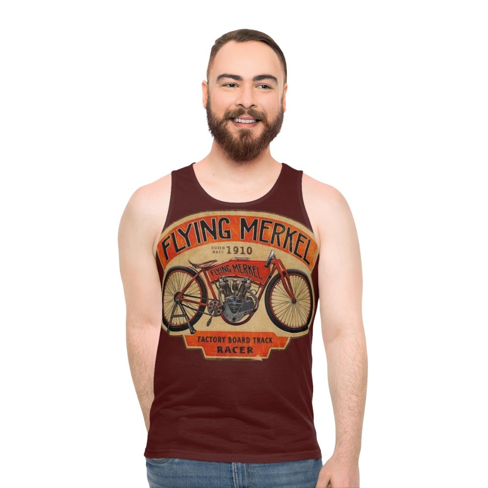Vintage Flying Merkel Unisex Tank Top