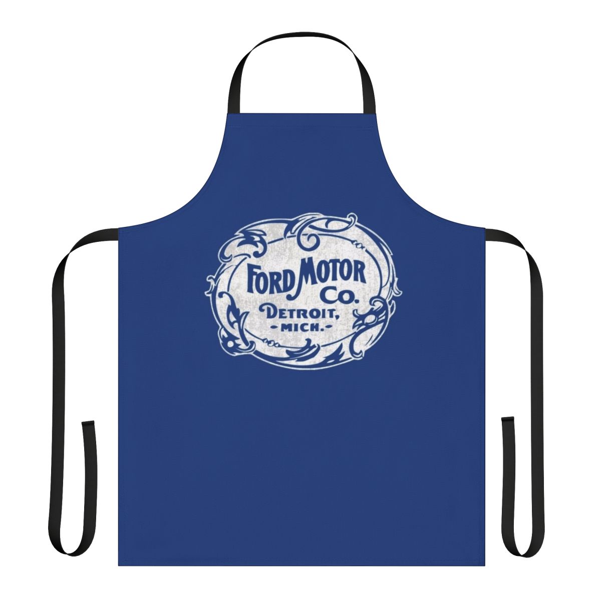 Vintage Ford logo printed on a high-quality 100% cotton t-shirt apron