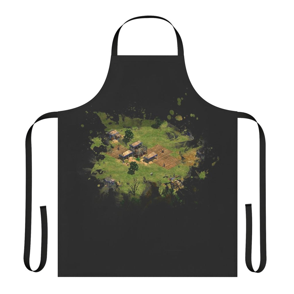 Vintage gaming apron featuring retro Age of Empires art design