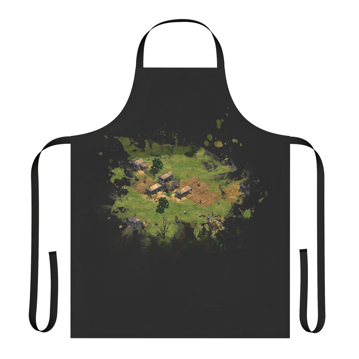Vintage gaming apron featuring retro Age of Empires art design