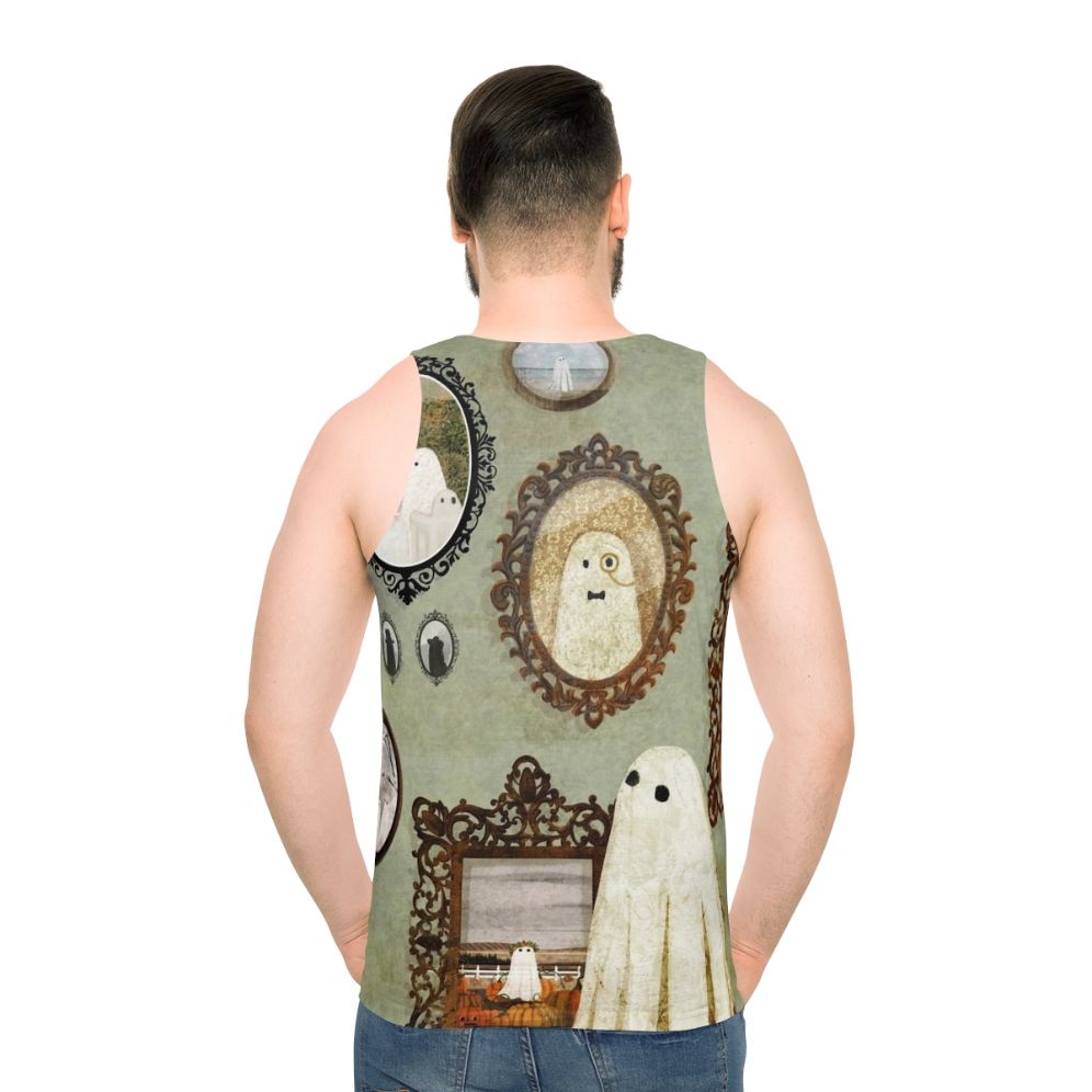 Vintage ghost portrait gallery unisex tank top