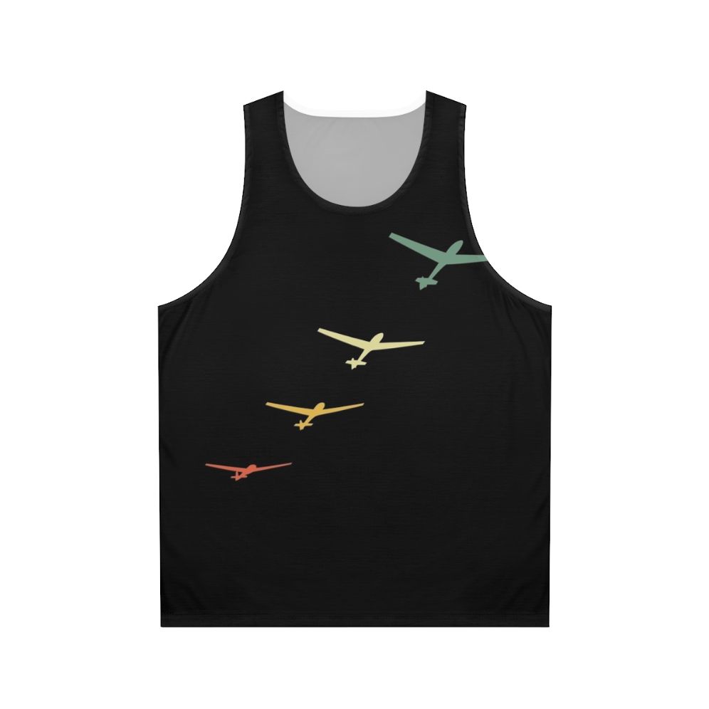 Vintage Glider Soaring Unisex Tank Top