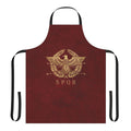 Vintage gold apron featuring the iconic Roman Empire emblem