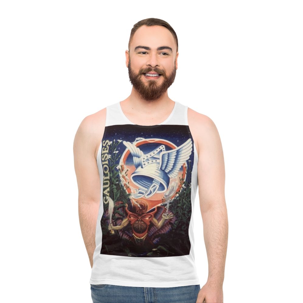 Vintage graffiti inspired unisex tank top