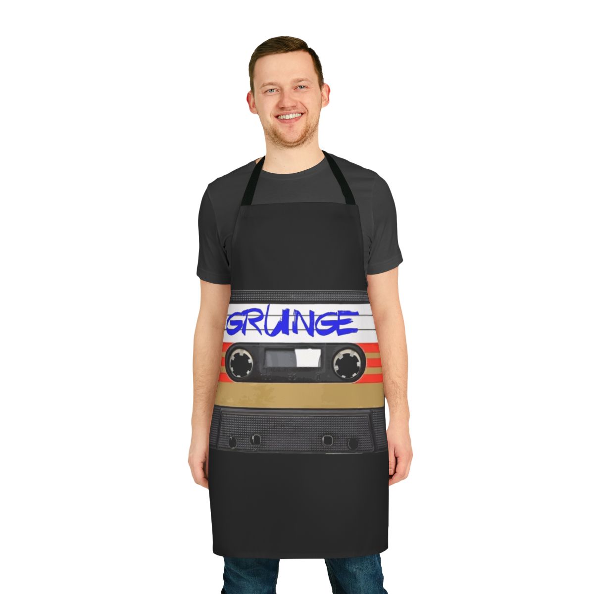 Grunge style music apron featuring a vintage, retro design