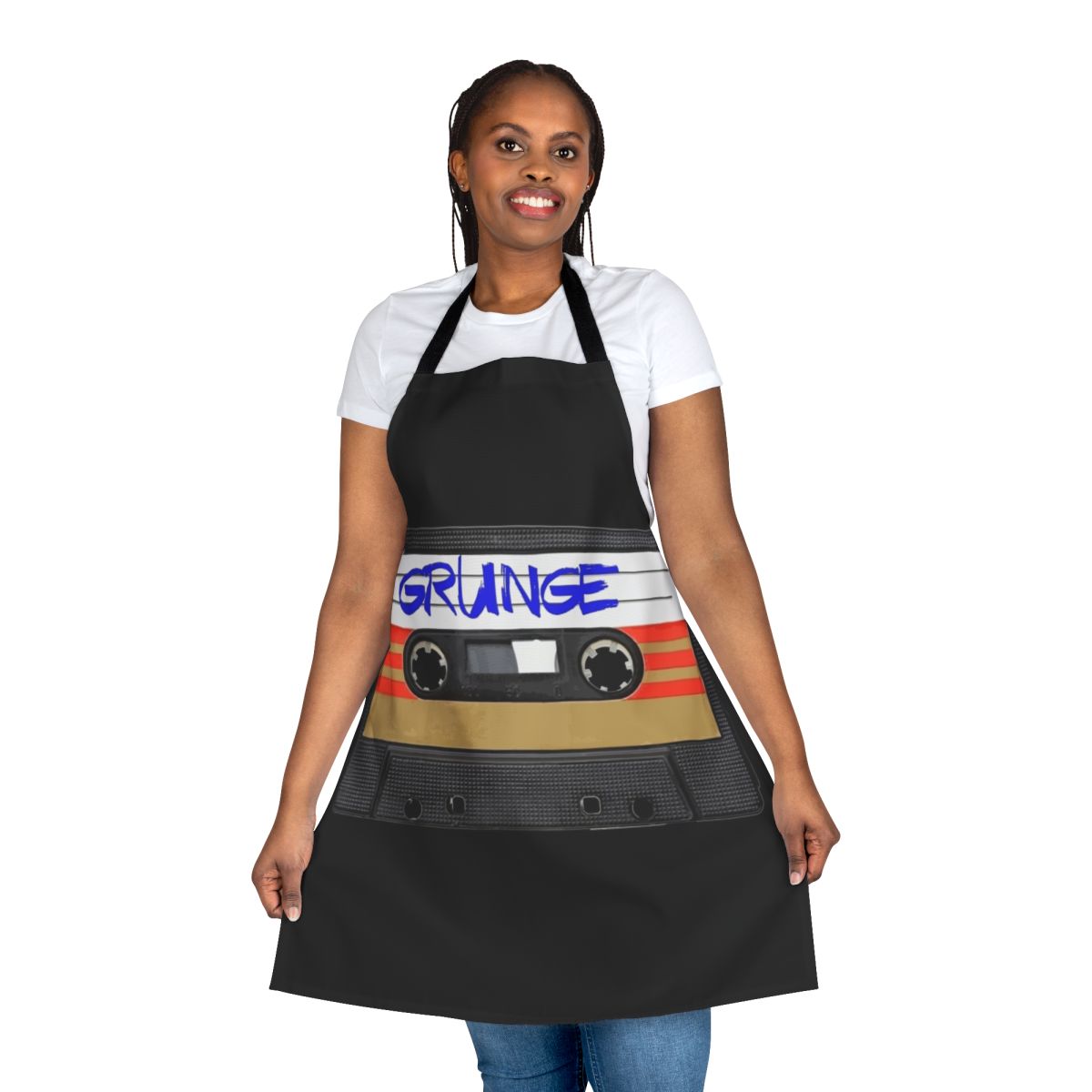Grunge style music apron featuring a vintage, retro design