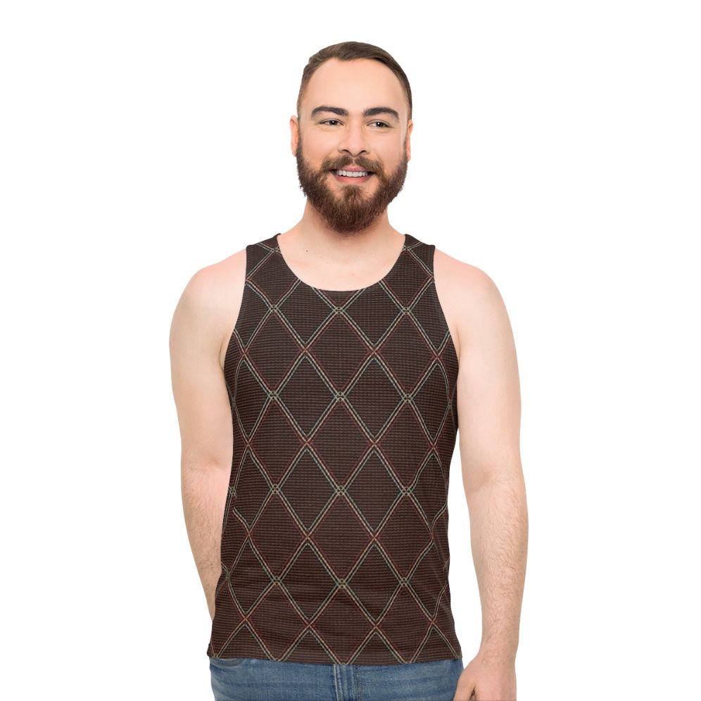 Vintage Guitar Amp Grill Cloth Unisex Tank Top