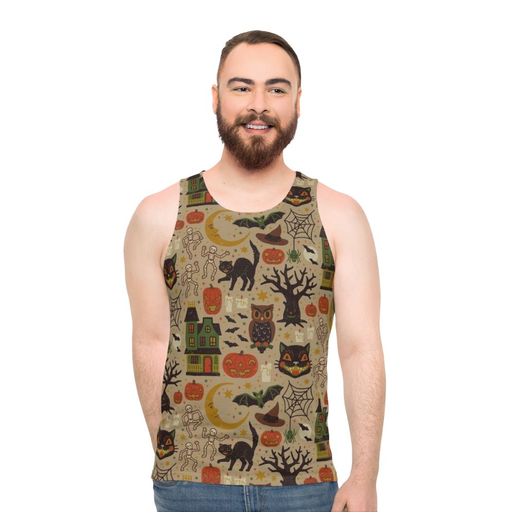 Vintage Halloween Unisex Tank Top
