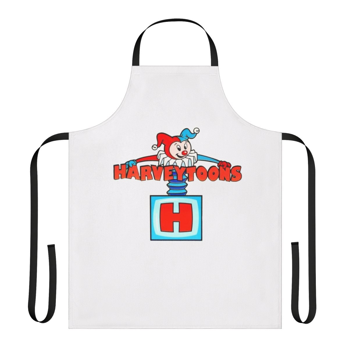 Vintage Harveytoons-Inspired Apron with Iconic Characters