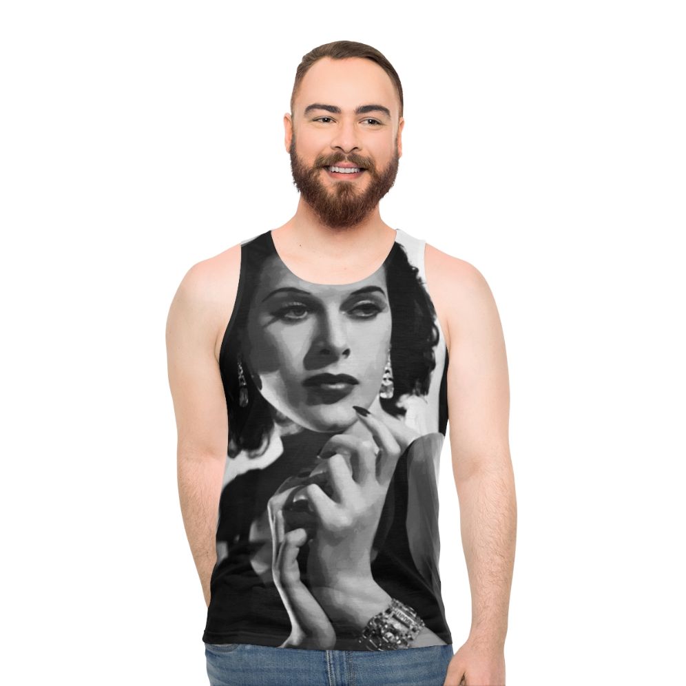 Vintage Hedy Lamarr Portrait Unisex Tank Top