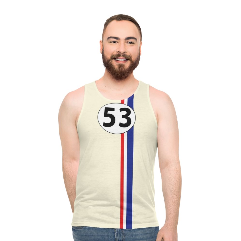 Vintage Herbie #53 racing car tank top