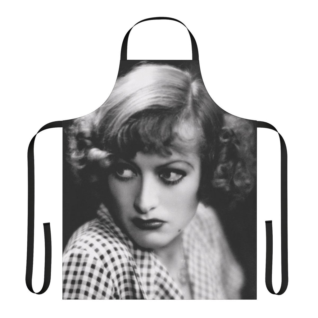 Vintage-style apron featuring an illustration of iconic Hollywood actress Joan Crawford