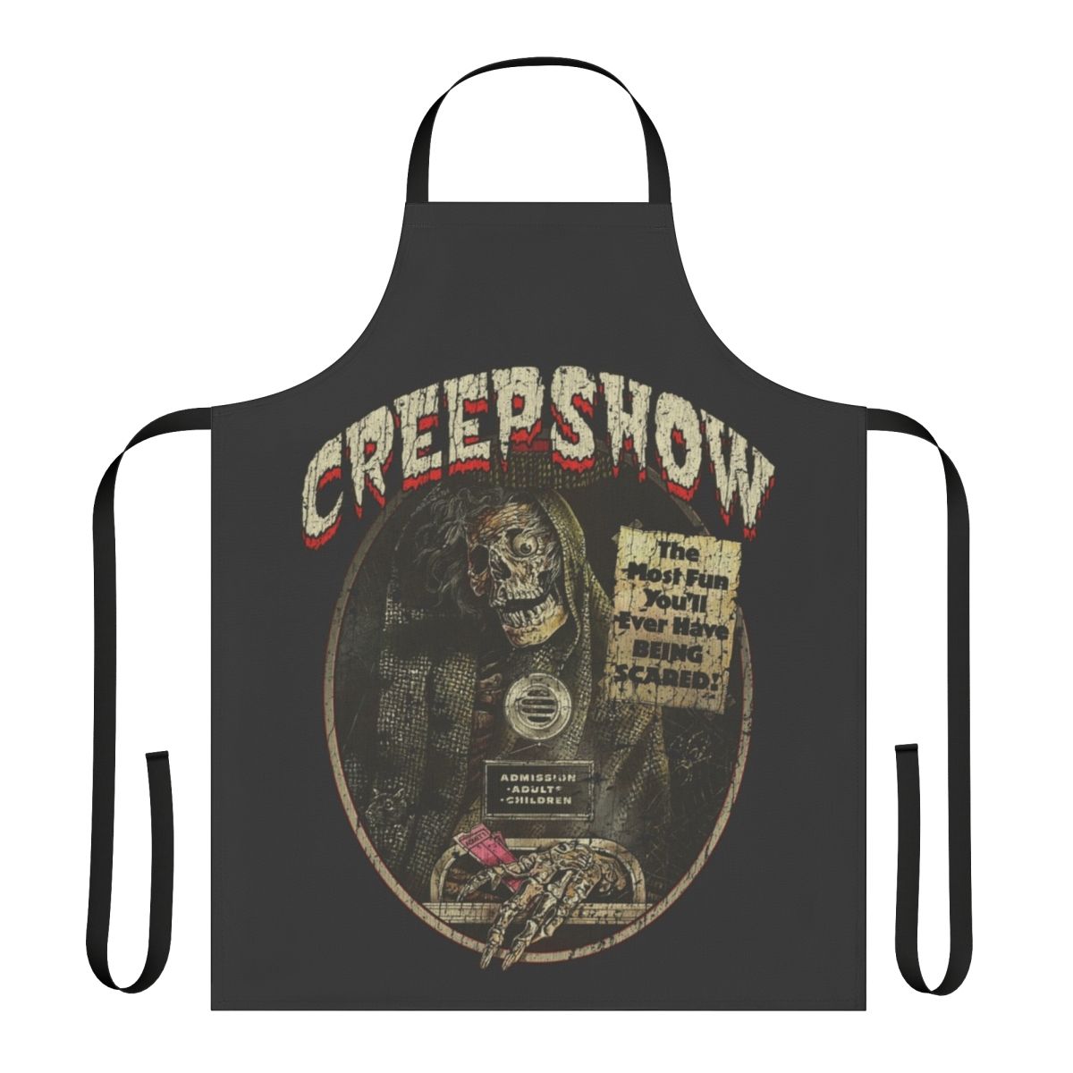 Vintage-style horror apron featuring Creepshow (1982) inspired design
