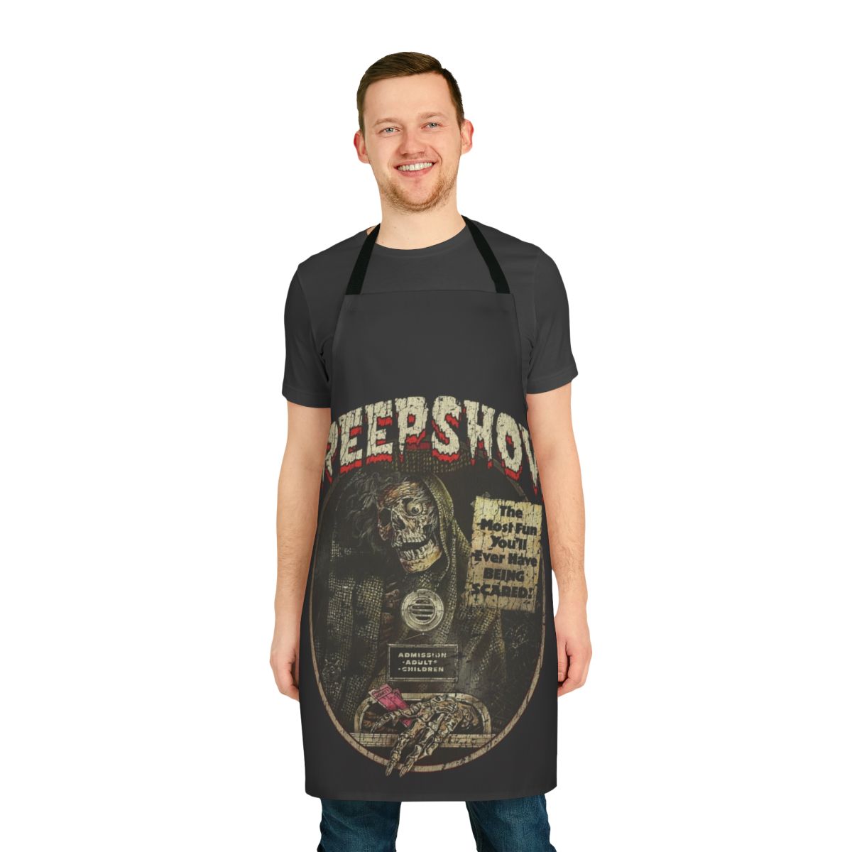 Vintage-style horror apron featuring Creepshow (1982) inspired design