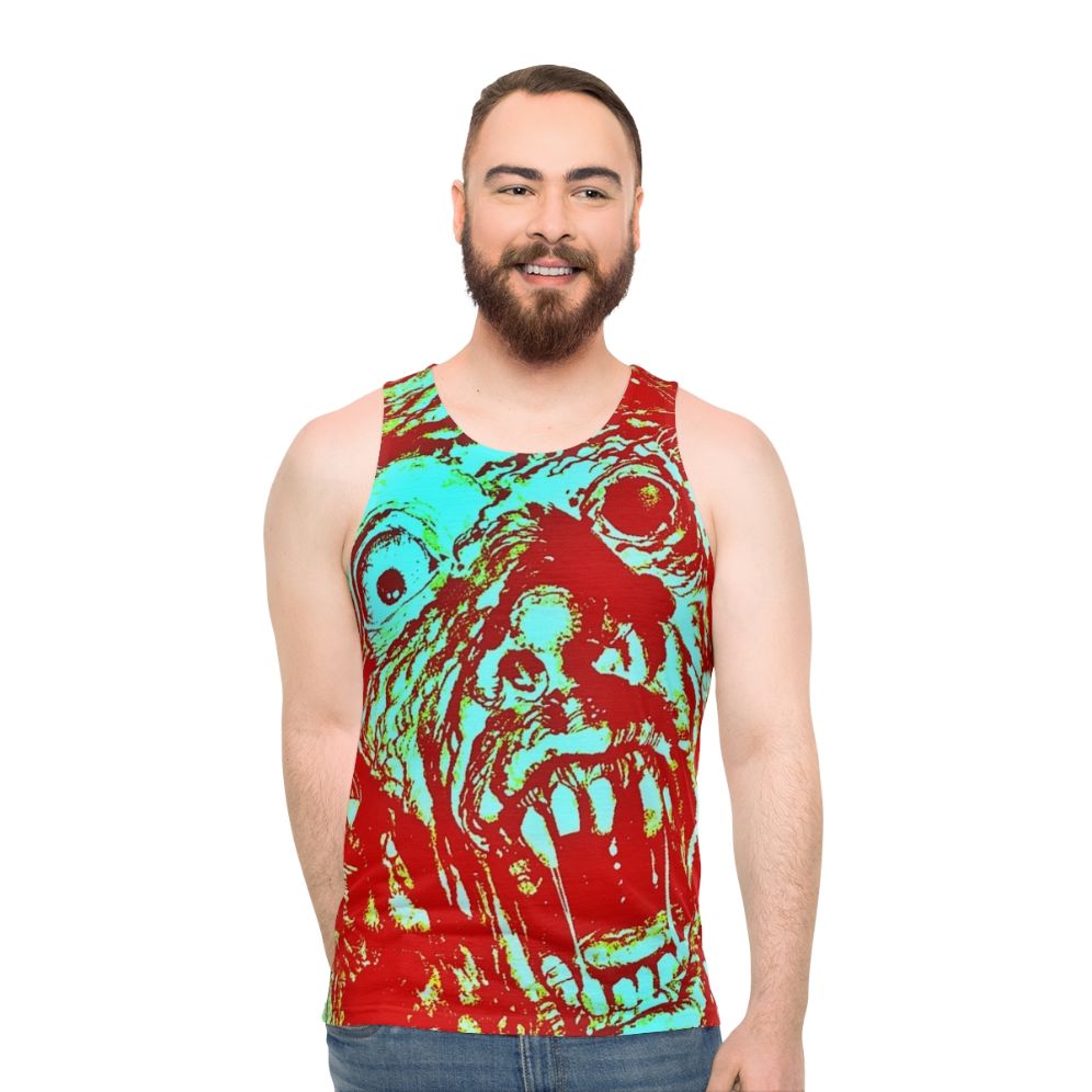 Vintage horror movie unisex tank top